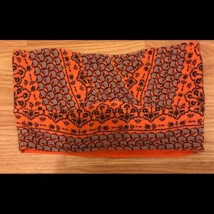 Free people orange bandeau top